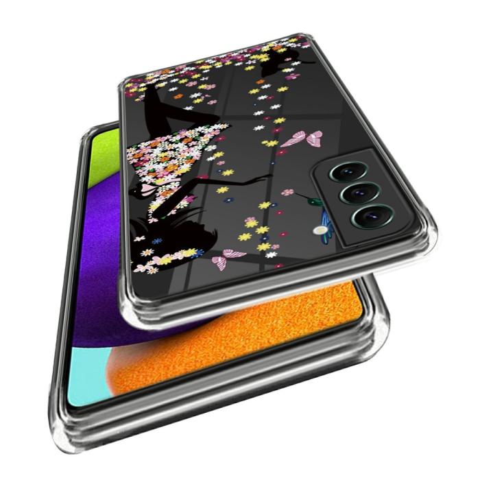 Bild 2, Samsung Galaxy S24 Plus Skal Med Tryck Blommor/Fjärilar