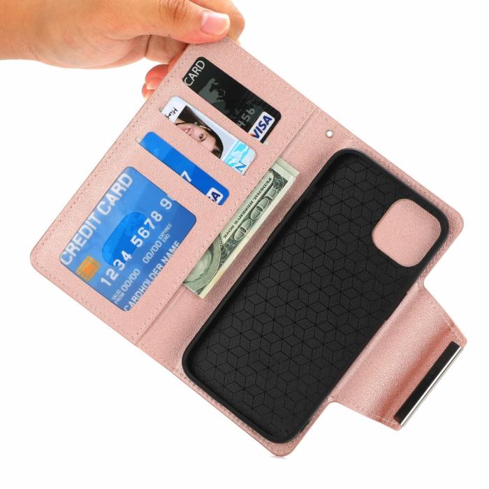 Bild 5, iPhone 15 Plus 2in1 Magnet Fodral Roséguld