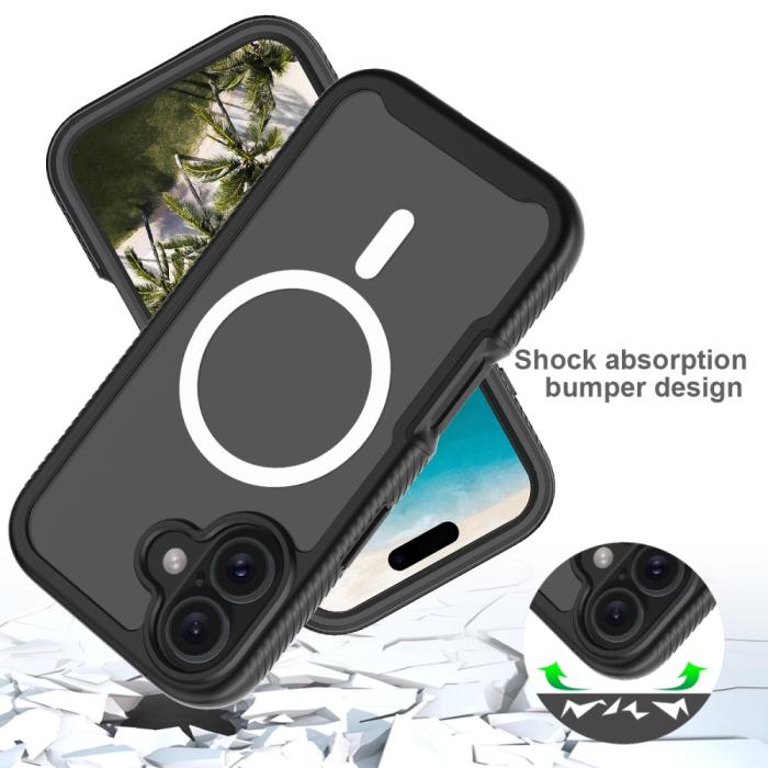 Bild 4, iPhone 16 Pro Skal MagSafe 360 Hybrid Defence Svart
