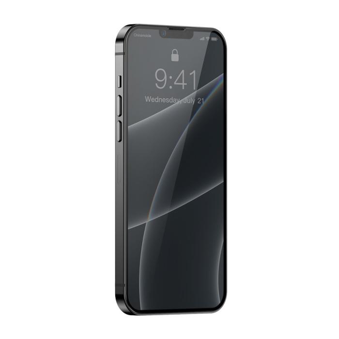 Bild 3, Baseus iPhone 14 / 13 / 13 Pro 2-PACK Skärmskydd Glas Privacy
