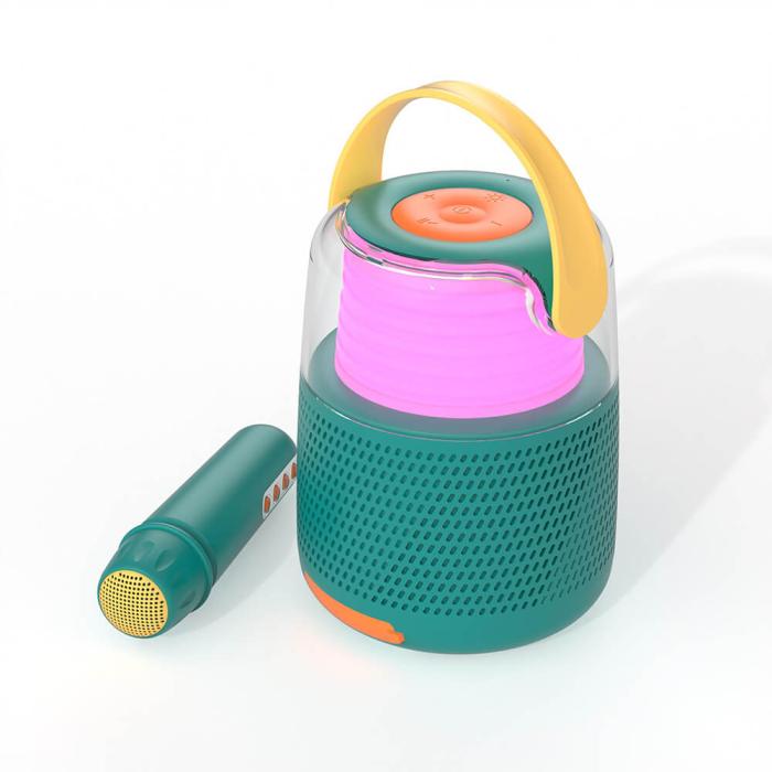 Bild 6, MOB Högtalare Karaoke Kit Mic LED Blå