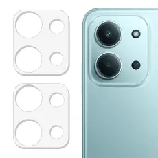 Xiaomi Redmi 15C 2-PACK Linsskydd H&auml;rdat Glas Transparent