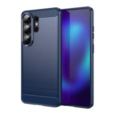 Samsung Galaxy S26 Ultra Skal Borstad St&aring;l Textur Bl&aring;