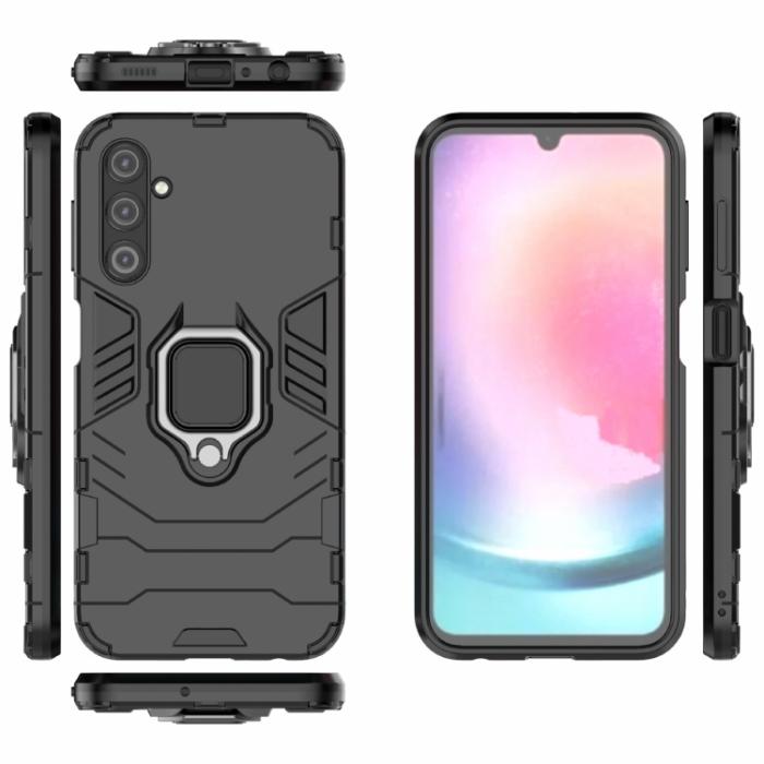 Bild 2, Samsung Galaxy A24 5G Skal Ring Hybrid Armor Svart