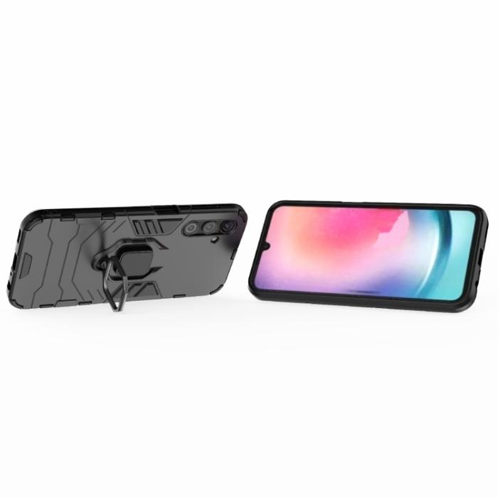 Bild 3, Samsung Galaxy A24 5G Skal Ring Hybrid Armor Svart