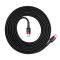 Baseus Cafule 2m 60W PD QC USB-C - USB-C Nylon Kabel - Svart/Röd