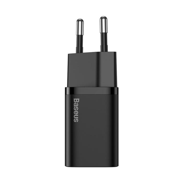 Bild 2, Baseus Super Si 20W PD USB-C Snabbladdare - Svart