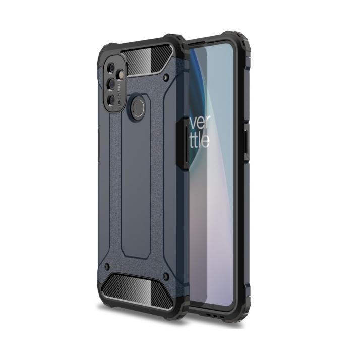 Bild 1, OnePlus Nord N100 - Armor Hybrid Skal - Mörk Blå