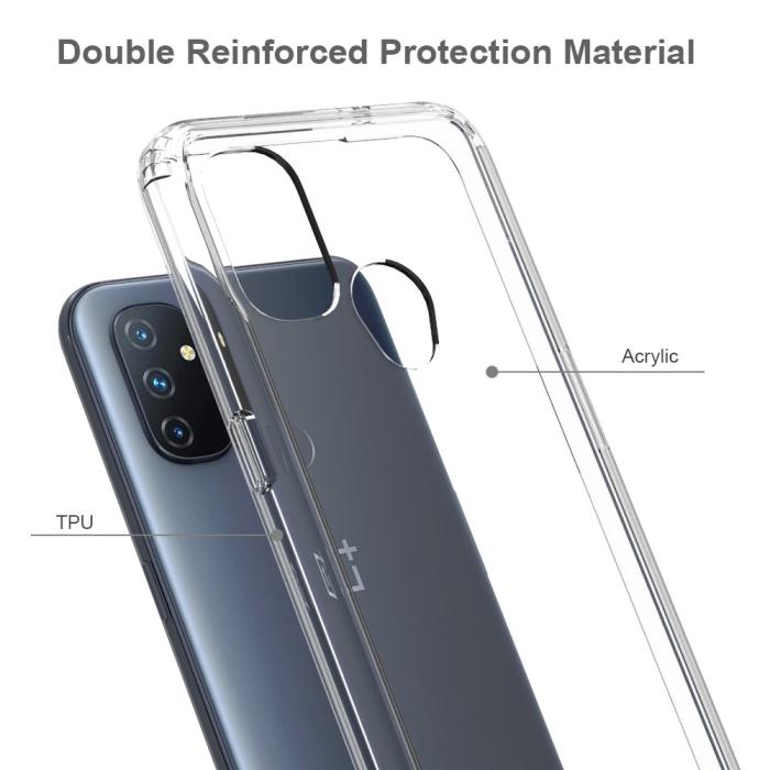 Bild 2, OnePlus Nord N100 - Transparent Akryl/TPU Skal