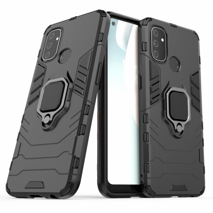 Bild 2, OnePlus Nord N100 - Hybrid Ring Skal - Svart