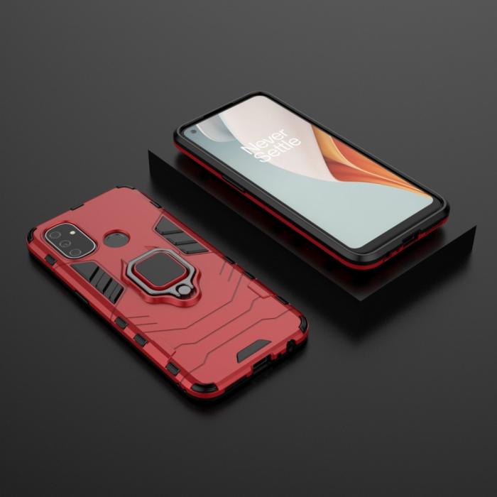 Bild 5, OnePlus Nord N100 - Hybrid Ring Skal - Röd