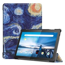 Lenovo Tab M10 TB-X605F TB-X505F Tri-Fold Fodral - Brush Painting