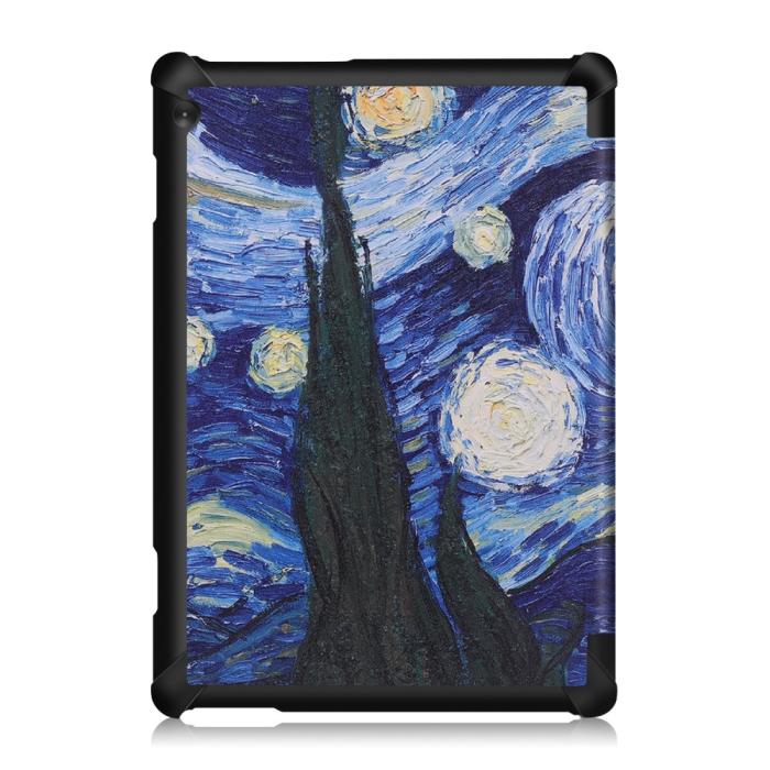Bild 3, Lenovo Tab M10 TB-X605F TB-X505F Tri-Fold Fodral - Brush Painting