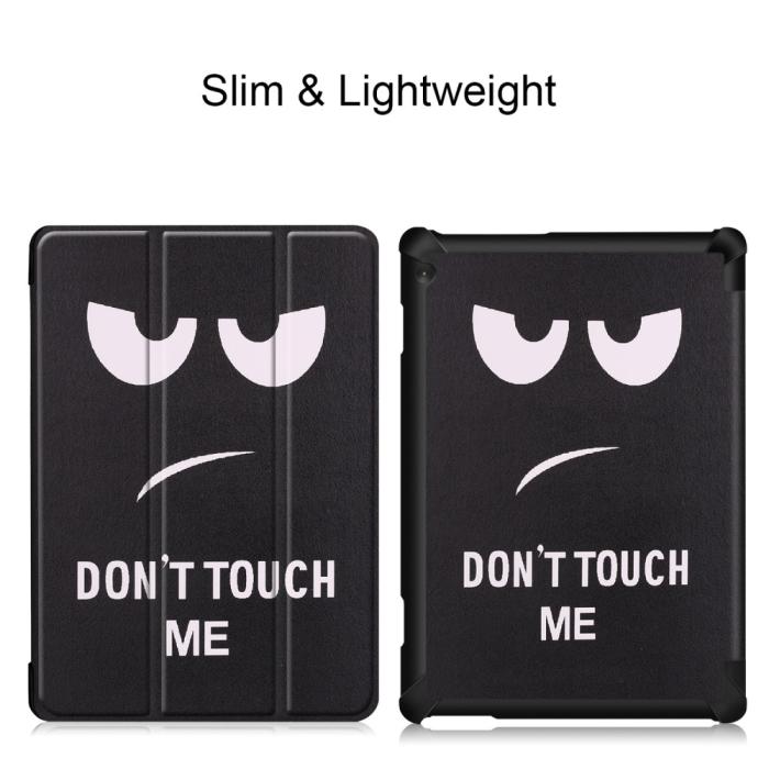Bild 4, Lenovo Tab M10 TB-X605F TB-X505F Tri-Fold Fodral - Dont Touch Me