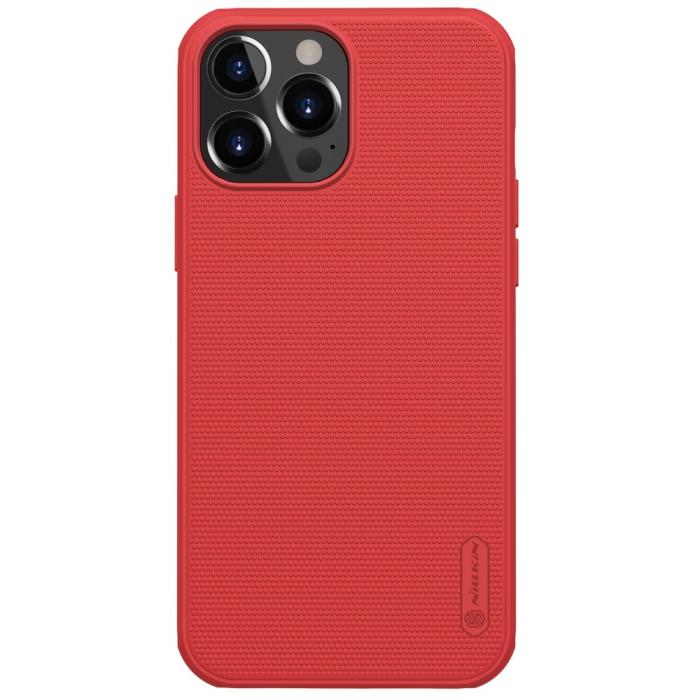 Bild 1, iPhone 13 Pro - NILLKIN Shield Frostat Skal - Röd