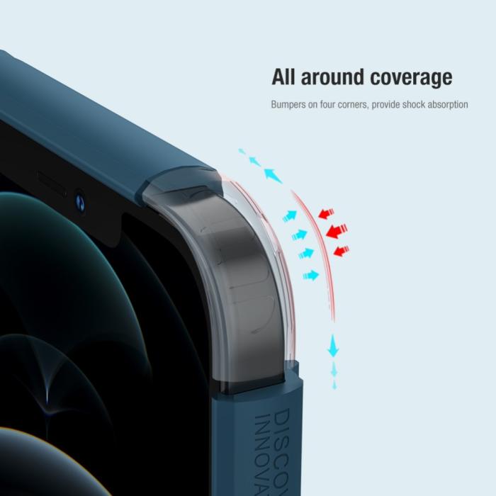Bild 5, iPhone 13 Pro - NILLKIN Shield Frostat Skal - Röd