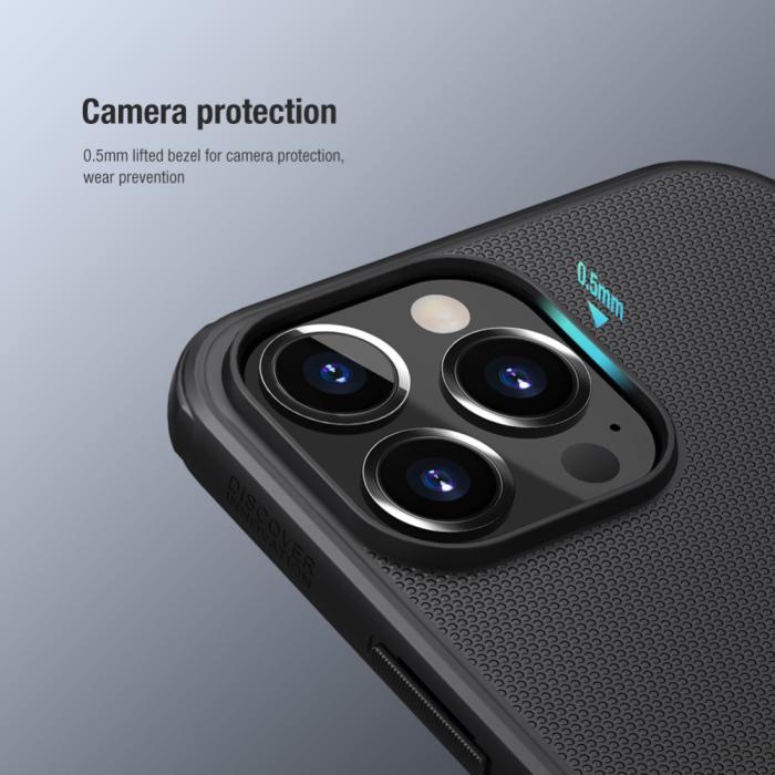 Bild 6, iPhone 13 Pro - NILLKIN Shield Frostat Skal - Röd