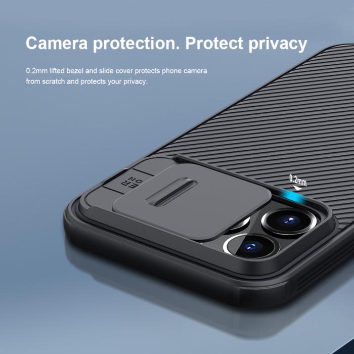 Bild 3, iPhone 13 Pro - NILLKIN CamShield Pro Mobilskal - Svart