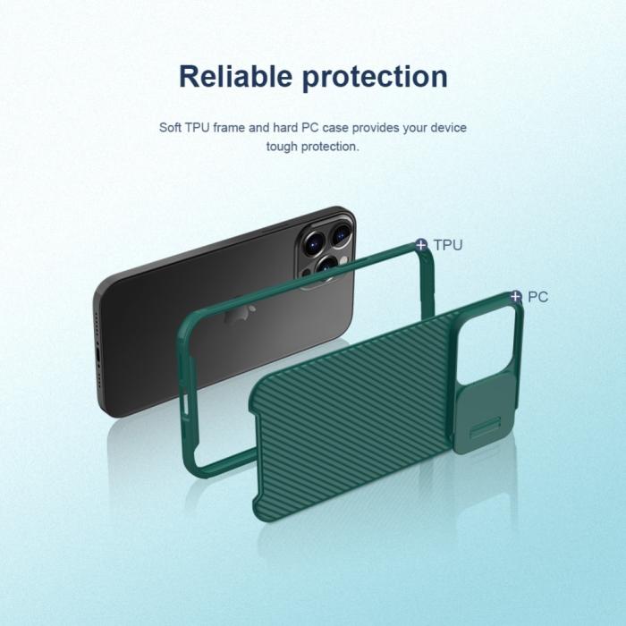Bild 4, iPhone 13 Pro - NILLKIN CamShield Pro Mobilskal - Svart