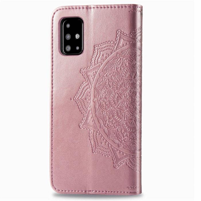 Bild 4, Samsung Galaxy A51 - Mandala Plånboksfodral - Roséguld