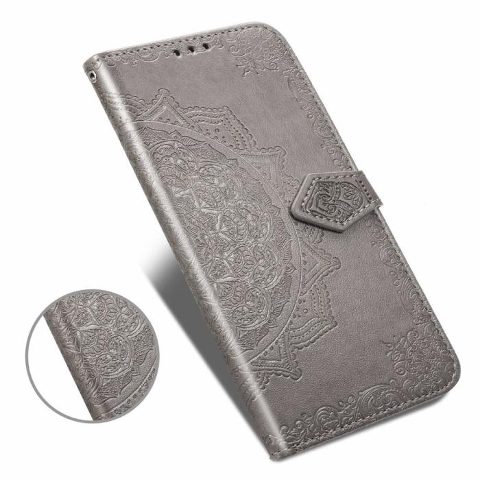 Bild 3, Samsung Galaxy A51 - Mandala Plånboksfodral - Grå