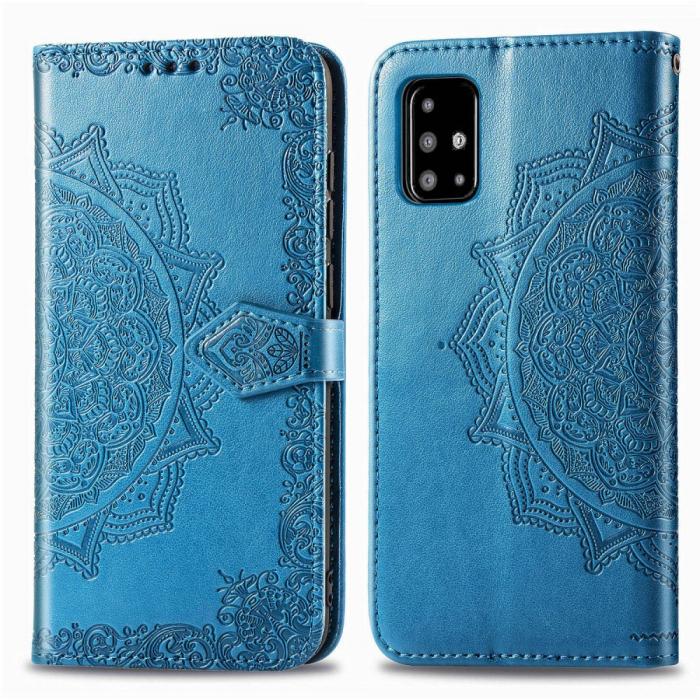 Bild 4, Samsung Galaxy A51 - Mandala Plånboksfodral - Blå