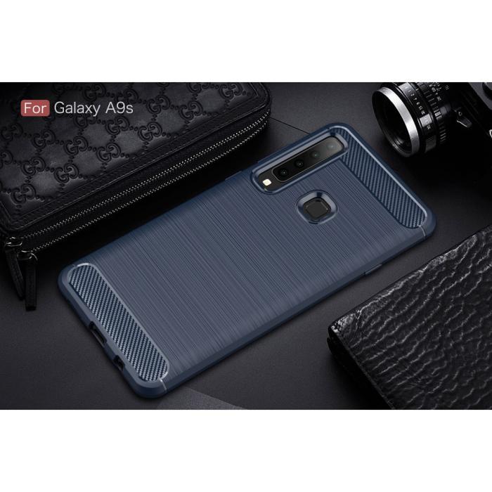 Bild 2, Samsung Galaxy A9 (2018) - Brushed TPU Skal - Navy Blue