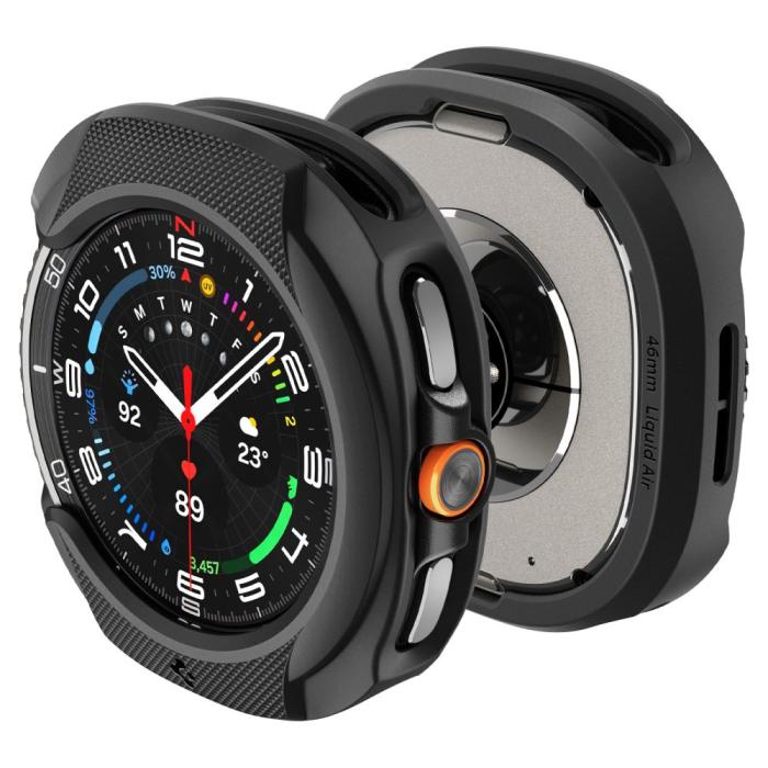 Bild 6, Spigen Galaxy Watch 8 46 mm Skal Liquid Air Matt Svart