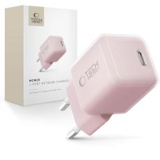 Tech-Protect 25W PD USB-C V&auml;ggladdare Baby Pink