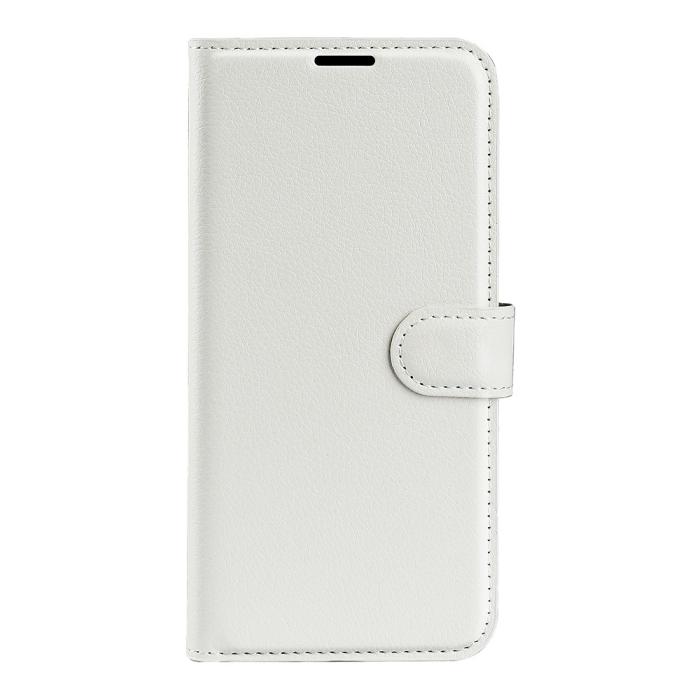 Bild 2, Samsung Galaxy A03 Fodral Litchi Läder Vit