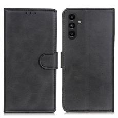 Samsung Galaxy A14 4G/5G Fodral Solid Läder Svart