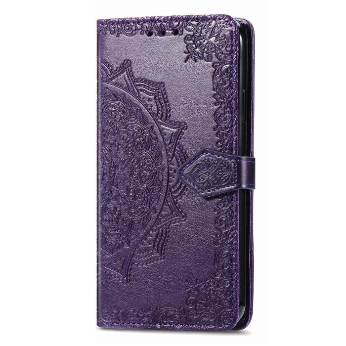 Bild 5, Samsung Galaxy S23 Fodral Mandala Läder Lila