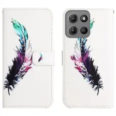 Motorola Moto G86 Power/G86 5G Fodral L&auml;der Fj&auml;der