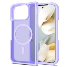 Google Pixel 10 Pro Fold Skal MagSafe Hybrid Skin Touch Lila