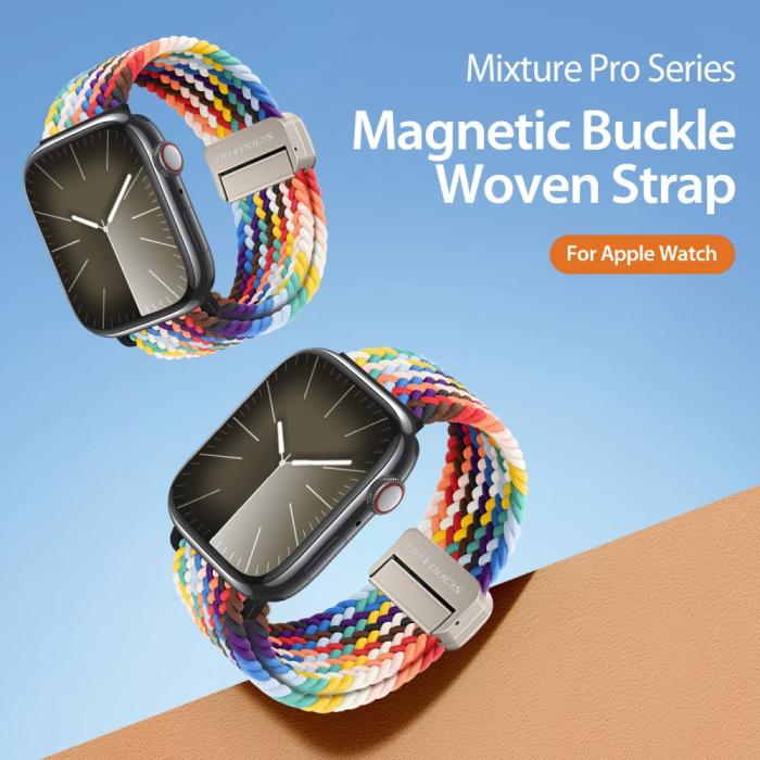 Bild 4, DUX DUCIS Apple Watch 38/40/41 Armband Flätat Flerfärgad