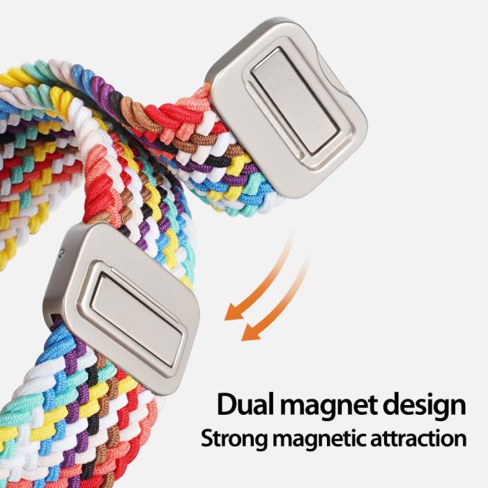Bild 5, DUX DUCIS Apple Watch 38/40/41 Armband Flätat Flerfärgad