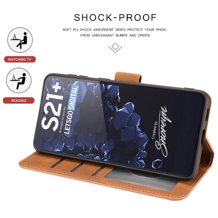 Bild 4, Samsung Galaxy S22 Fodral Skin Touch Brun