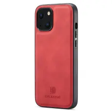 DG.MING iPhone 15 Plus Skal L&auml;derbelagt R&ouml;d