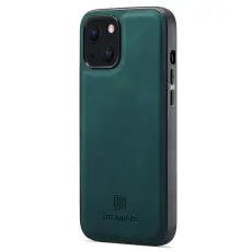 DG.MING iPhone 15 Plus Skal L&auml;derbelagt Gr&ouml;n