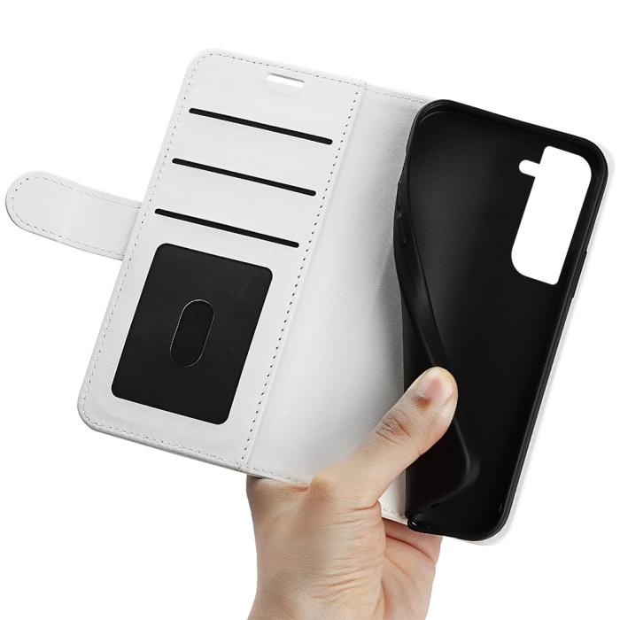 Bild 4, Samsung Galaxy S23 Fodral Crazy Horse Läder Vit