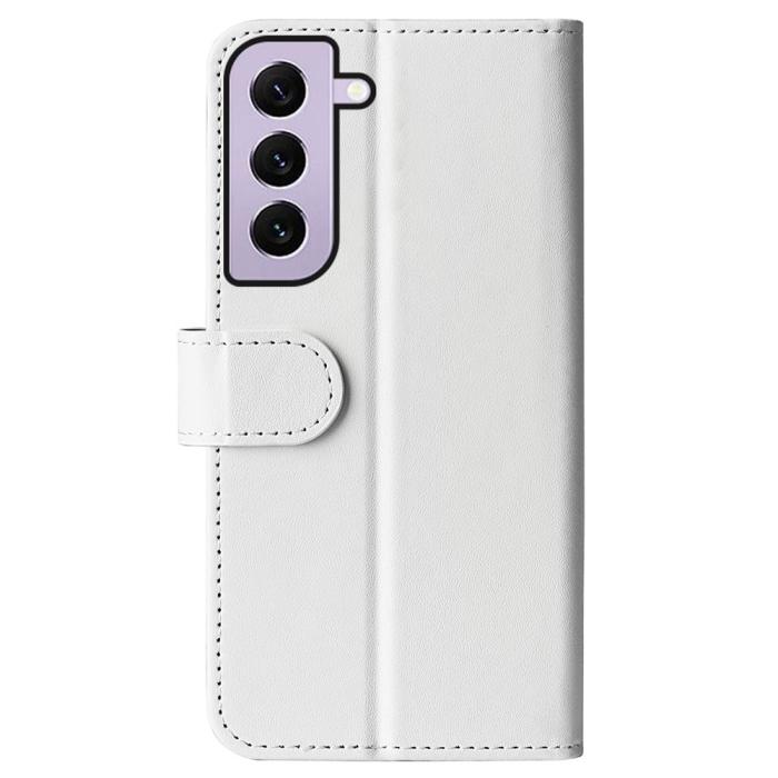 Bild 6, Samsung Galaxy S23 Fodral Crazy Horse Läder Vit
