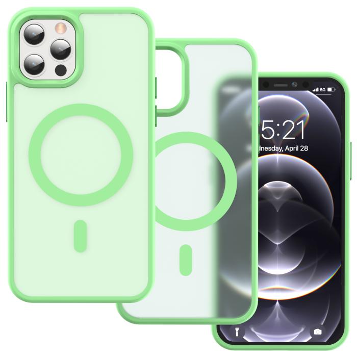 Bild 2, ColorPop iPhone 12 Pro Max Skal CH MagSafe Matt Ljus Grön