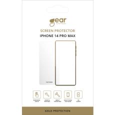 GEAR iPhone 14 Pro Max Sk&auml;rmskydd 2.5D Helt&auml;ckande H&auml;rdat Glas