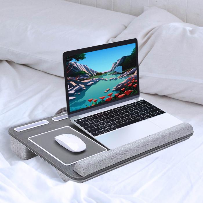 Bild 4, DESIRE2 Laptopställ för Knät Vänsterhänt Version Grå
