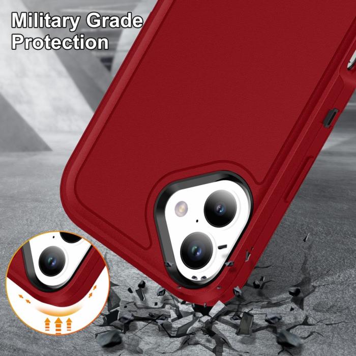 Bild 6, iPhone 16 Plus Skal Xtreme Shockproof Hybrid Röd