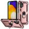 Samsung Galaxy A13 4G Skal Shockproof Ring Armor Roséguld