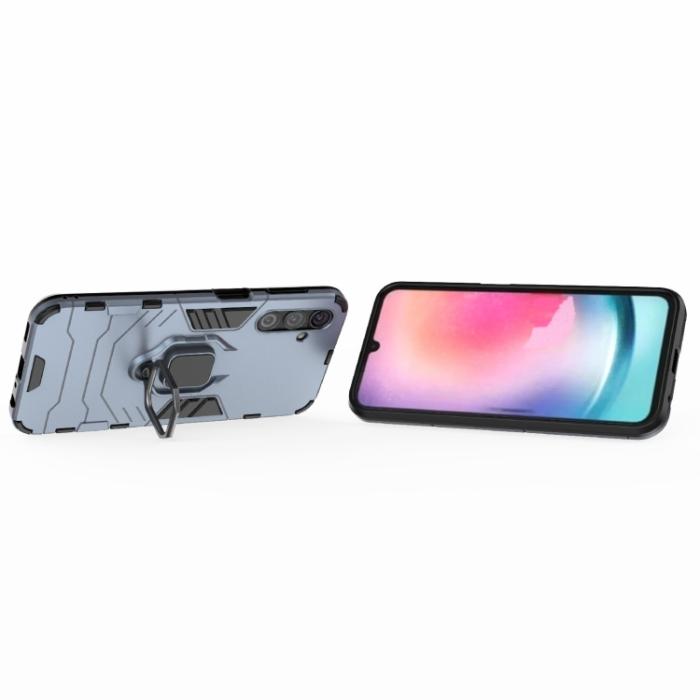 Bild 3, Samsung Galaxy A24 5G Skal Ring Hybrid Armor Blå