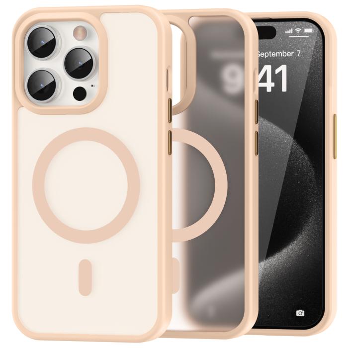 Bild 1, ColorPop iPhone 15 Pro Skal CH MagSafe Matt Rosa