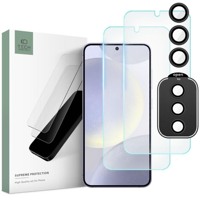 Bild 1, Tech-Protect Galaxy S24 3-PACK Skärmskydd/Linsskydd