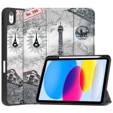iPad 11 2025 / 10.9 2022 Fodral Tri-Fold Pennhållare Eiffeltornet